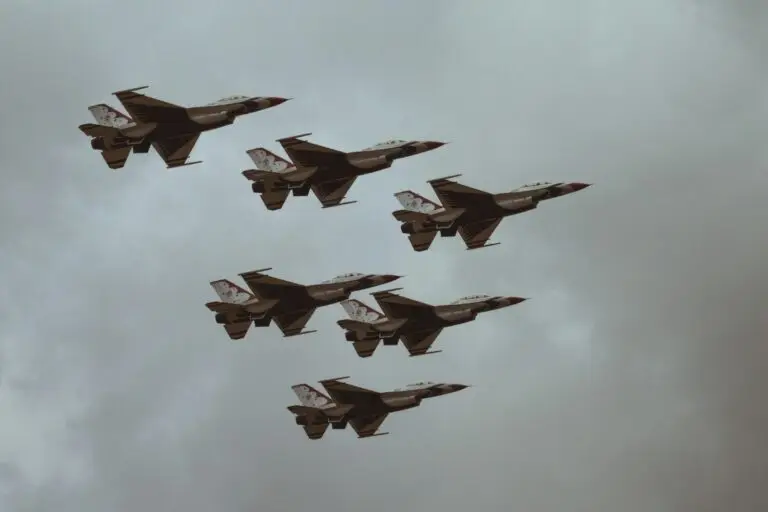 six fighter jets